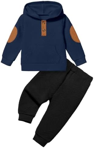 Oranchids Toddler Baby Boy Clothes Long Sleeve Hoodie Sweatshirt Tops and Pants by Oranchids