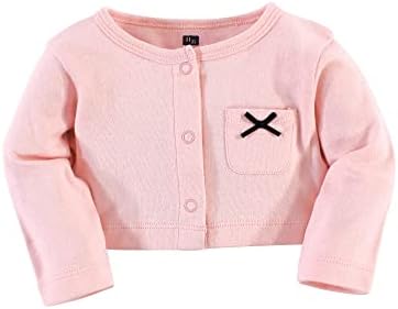 Hudson Baby Infant and Toddler Girls Cotton Dress and Cardigan Set - Image 5
