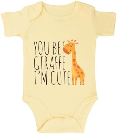 listery Funny Baby Clothes Boy Cute Giraffe Baby Funny Newborn by listery