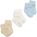 Jefferies Socks Baby Unisex Baby Organic Cotton Non-skid Turn Cuff Socks 3 Pair by JefferiesSocks