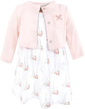 Hudson Baby Infant and Toddler Girls Cotton Dress and Cardigan Set by HudsonBaby
