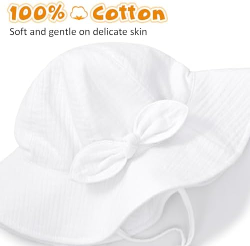 Baby Sun Hat Infant Toddler Girl Kids Sun Protection Beach Bucket Hats - Image 5