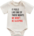 Newborn Infant Baby Bodysuit Funny Letters Print Clothes Short Sleeve Romper by Unknown