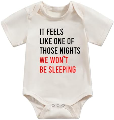 Newborn Infant Baby Bodysuit Funny Letters Print Clothes Short Sleeve Romper by Unknown
