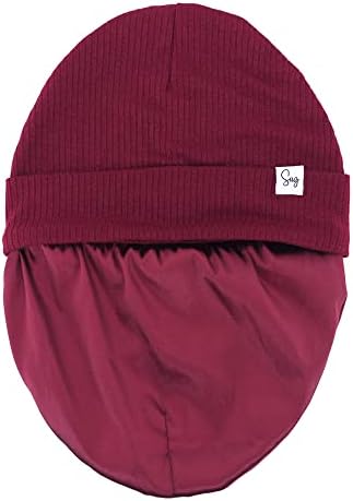 Jersey Beanie Hat for Newborn Baby Boys Girls Silky Satin Lined Hats Bonnet - Image 4