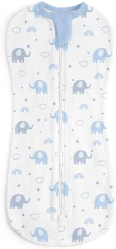 Baby Swaddle 0-2 Months, Cotton Arm-In Zipper Sleep Sack, Wearable Blankets Wrap by SANDJEST