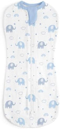 Baby Swaddle 0-2 Months, Cotton Arm-In Zipper Sleep Sack, Wearable Blankets Wrap by SANDJEST