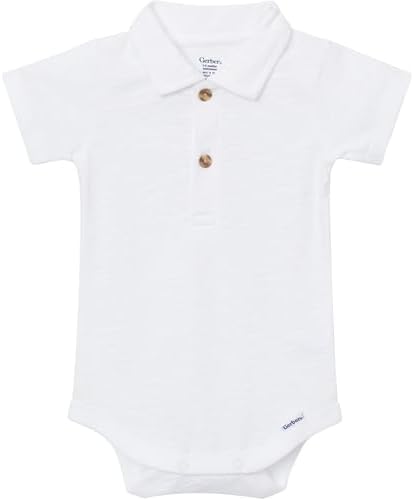 Gerber Baby Boys' Short Sleeve Polo Bodysuit by Gerber