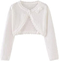 Toddler Girls Cardigan Sweater Bolero Shrug Baby Kids Long Sleeve Cropped Dress by Miccina