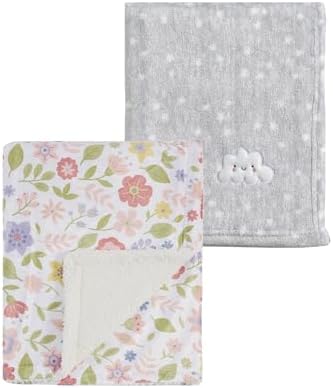 CREVENT 2Pcs 30''X40'' Cute Cozy Fluffy Warm Baby Blankets by CREVENT