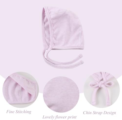 Yuoahcn Newborn Hats for Baby Girls Boys Cotton Beanie Soft Infant Hat - Image 5