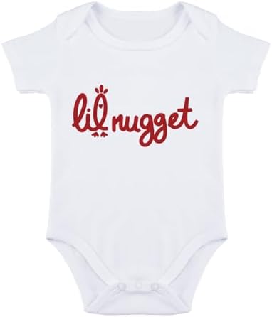 Little Nugget Bodysuit Baby Funny Lil Nugget Baby Bodysuit Chicken Bodysuits by Unknown