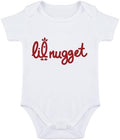 Little Nugget Bodysuit Baby Funny Lil Nugget Baby Bodysuit Chicken Bodysuits by Unknown