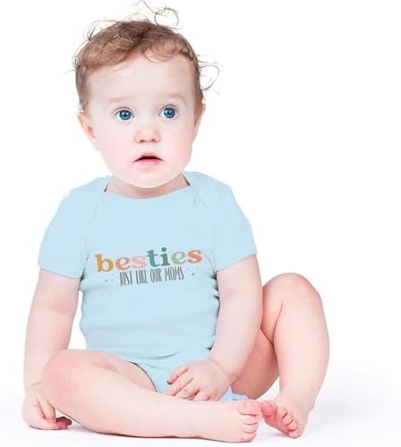 Besties Just Like Our Moms Baby Bodysuit Best Friend Baby Bodysuit Mom Besties - Image 2