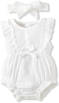 Renotemy Baby Girl Clothes Summer Rompers Cute Outfits Preemie-18 Months | by Renotemy