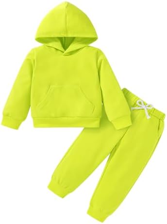 Happy Town Baby Fall Outfits for Girl Boy Long Sleeve Hoodie Top and Long by HappyTown