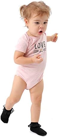 EPEIUS Baby Girl Ruffle Socks, Eyelet Frilly Lace Socks - Image 2