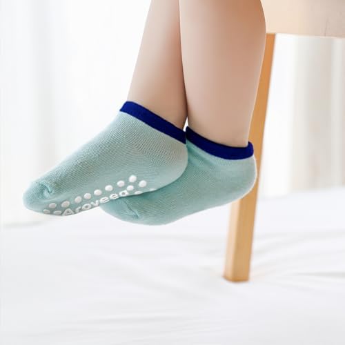 Aroveea Toddler Socks Non Slip Grip Ankle Baby 12 Pack - Image 2