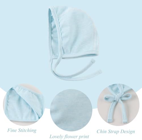 Yuoahcn Newborn Hats for Baby Girls Boys Cotton Beanie Soft Infant Hat - Image 4