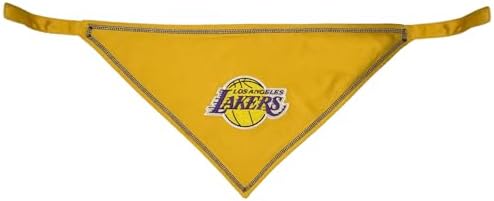 Pets First NBA LA Lakers TIE Bandana, Size Small/Medium. Dog Bandana Scarf Bib - Image 2