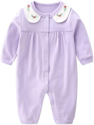 Infant Baby Girl Long Sleeve Romper Cotton Cute Style Newborn Toddler Jumpsuit by Unknown