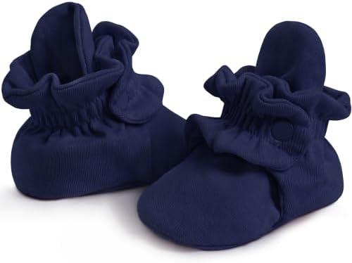 Pro Goleem Unisex Cotton Baby Booties, Warm Cozy Stay-On Baby Slippers by ProGoleem