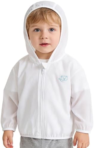 Toddlers-Baby Sun-Jacket UV-Protection-Hoodie Long-Sleeve Zip - Image 7