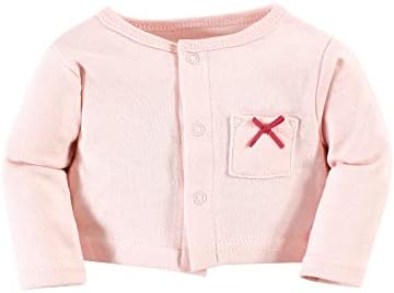 Hudson Baby Infant and Toddler Girls Cotton Dress and Cardigan Set - Image 5