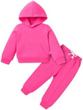 YOUNGER TREE Baby Clothes for Girls Boy Solid Color Hoodie and Sweatpants by YOUNGERTREE