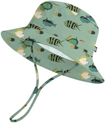 Toddler Bucket Hats UPF 50+ Baby Sun Hat Adjustable Kids Sun Protection Summer by MACOWCF