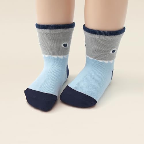 Aroveea Toddler Socks Non Slip Grip Ankle Baby 12 Pack - Image 6