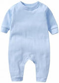 Unisex Baby romper, Long Sleeve 100% Cotton Baby Clothes, Baby Footless Jumpsuit by Jomixa