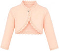 Lilax Little Girls' Knit Long Sleeve Button Closure Bolero Cardigan Shrug by Lilax