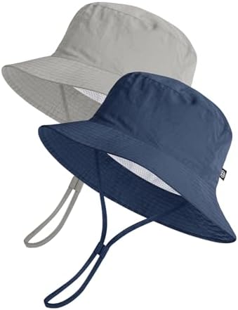 Toddler Bucket Hats UPF 50+ Baby Sun Hat Adjustable Kids Sun Protection Summer by MACOWCF