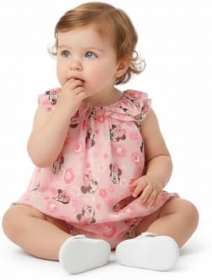 Disney Pooh Minnie Baby Girls Chiffon Bubble Romper - Image 6