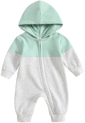 Fall Baby Clothes Newborn Boy Girl Hoodie Romper Long Sleeve Jumpsuit Winter by LedyChampswiinToddlerBaby