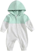 Fall Baby Clothes Newborn Boy Girl Hoodie Romper Long Sleeve Jumpsuit Winter by LedyChampswiinToddlerBaby