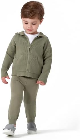 Modern Moments by Gerber Baby & Toddler Hooded Sweater Jacket & Jogger - Image 5