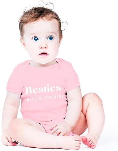 Besties Just Like Our Moms Baby Bodysuit Best Friend Baby Bodysuit Mom Besties - Image 2