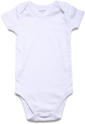 ROMPERINBOX Unisex Baby Onsies Solid Baby Bodysuit Romper Blank by RomperinBox