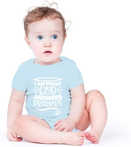 listery I'M Proof That God Answers Prayers Baby Bodysuit Baby Religious Infant - Image 2