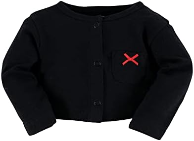 Hudson Baby Infant and Toddler Girls Cotton Dress and Cardigan Set - Image 5