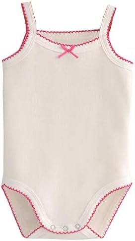 Girls Spaghetti Strap Bodysuit Sleeveless Tank Top Cotton One-Pieces Pack of - Image 6