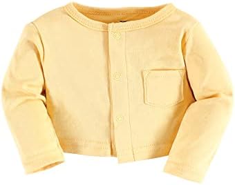 Hudson Baby Infant and Toddler Girls Cotton Dress and Cardigan Set - Image 5