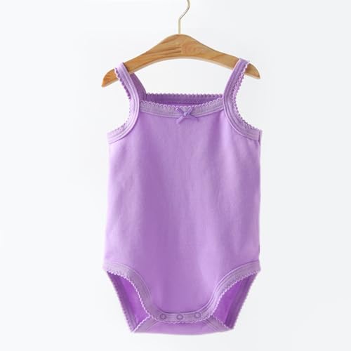 Girls Spaghetti Strap Bodysuit Sleeveless Tank Top Cotton One-Pieces Pack of - Image 2