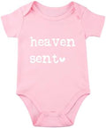 Heaven Sent Baby Bodysuit Religious Pregnancy Announcement Baby Romper Unisex by Unknown