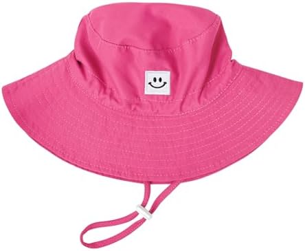 Baby Toddler Sun Hat, Kids Summer UPF 50+ Foldable Beach Bucket Hat by Bucaum