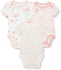 HonestBaby unisex-baby 3-pack Short Sleeve Bodysuits One-piece 100% Organic by HonestBaby
