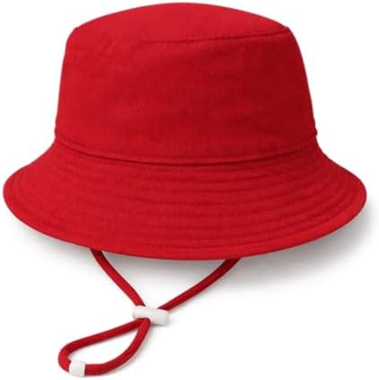 Baby Sun Hat Infant Toddler Summer Cotton Yarn Beach Bucket Hat by DANMY