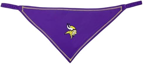 Pets First NFL Minnesota Vikings TIE Bandana, Size Large/X-Large. Dog Bandana - Image 2